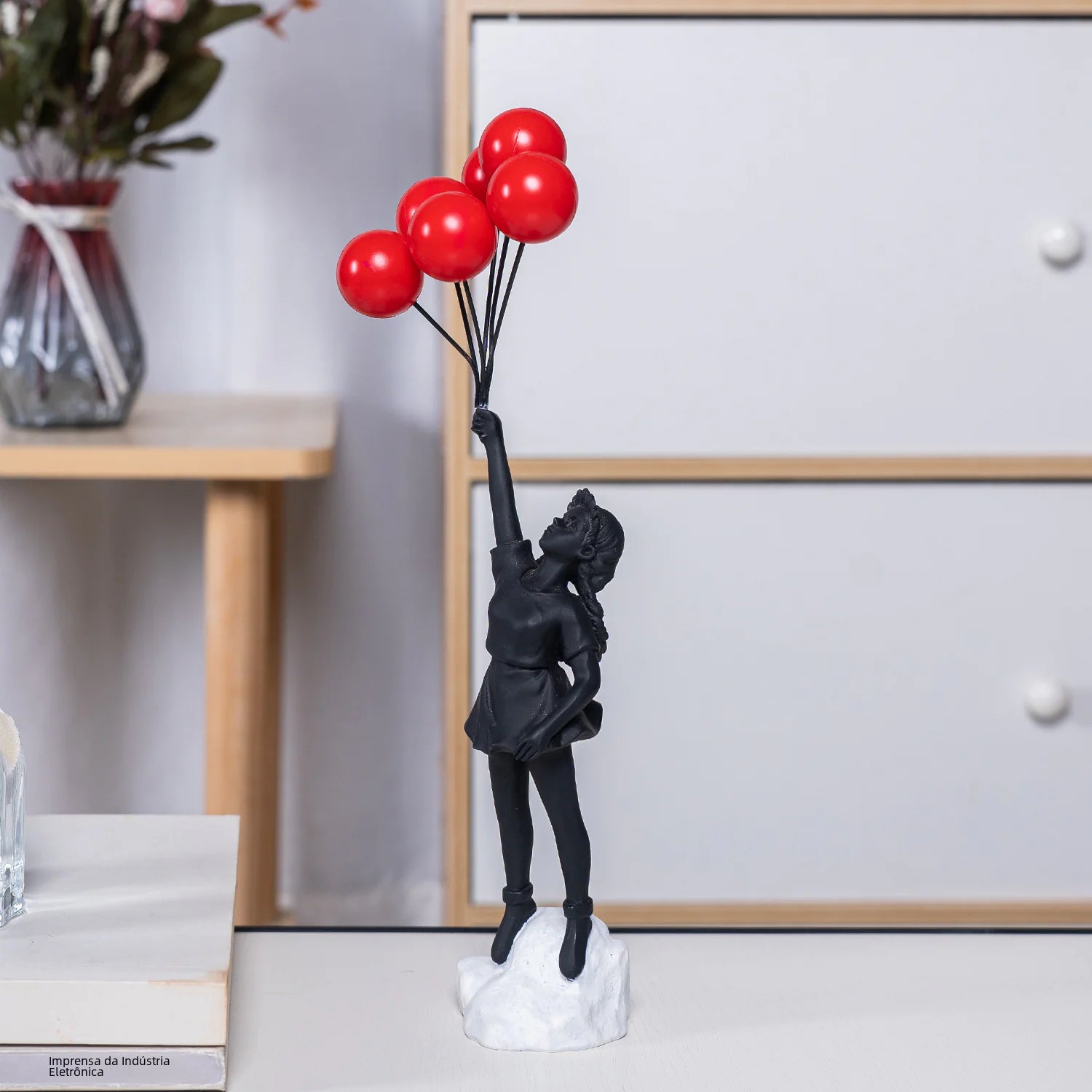 Banksy Balloon Girl Resin Statue – Home & Office Decor