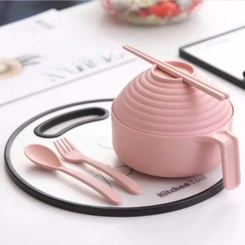 Instant Noodle Dining Set – Bowl & Utensils