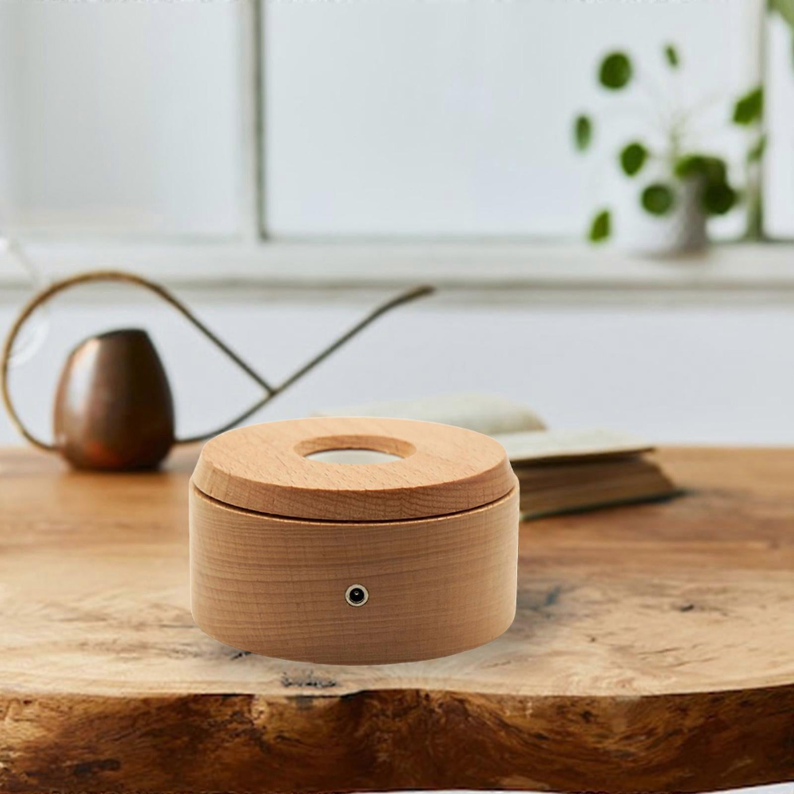 Crystal LED Rotating Lamp – Multi-Mode Light with USB Base