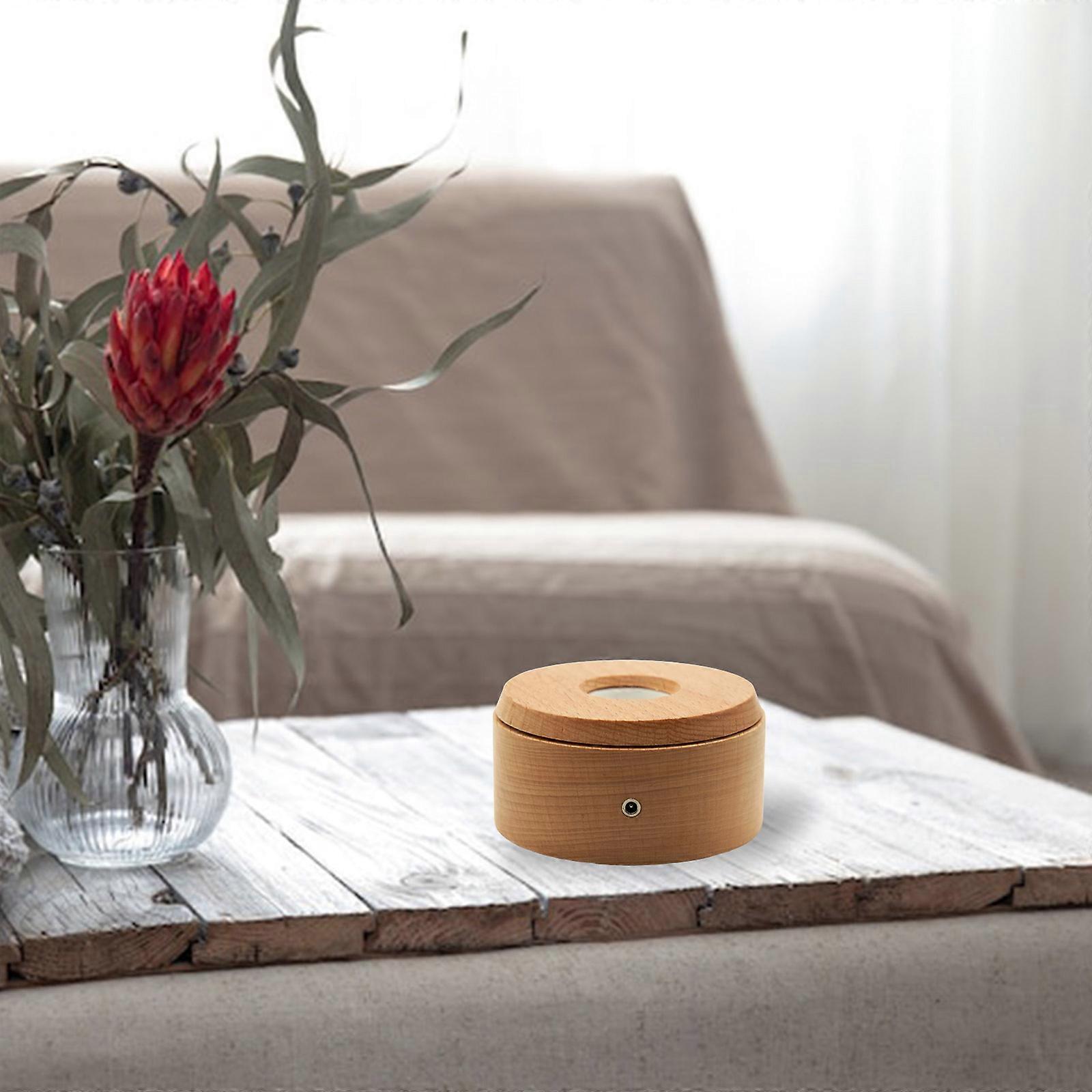 Crystal LED Rotating Lamp – Multi-Mode Light with USB Base