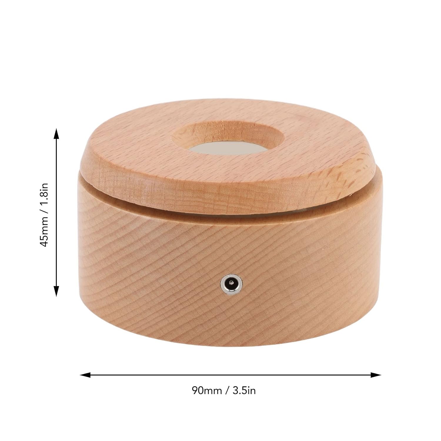 Crystal LED Rotating Lamp – Multi-Mode Light with USB Base