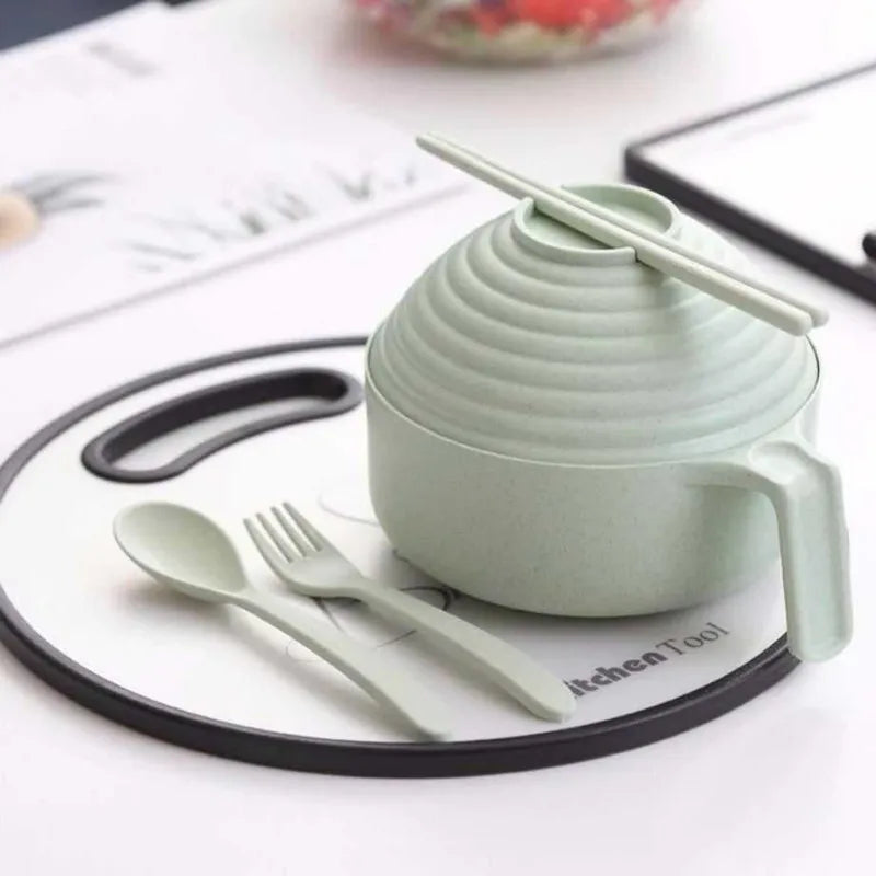Instant Noodle Dining Set – Bowl & Utensils