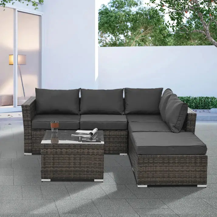 Outdoor-wicker-4-piece-set
