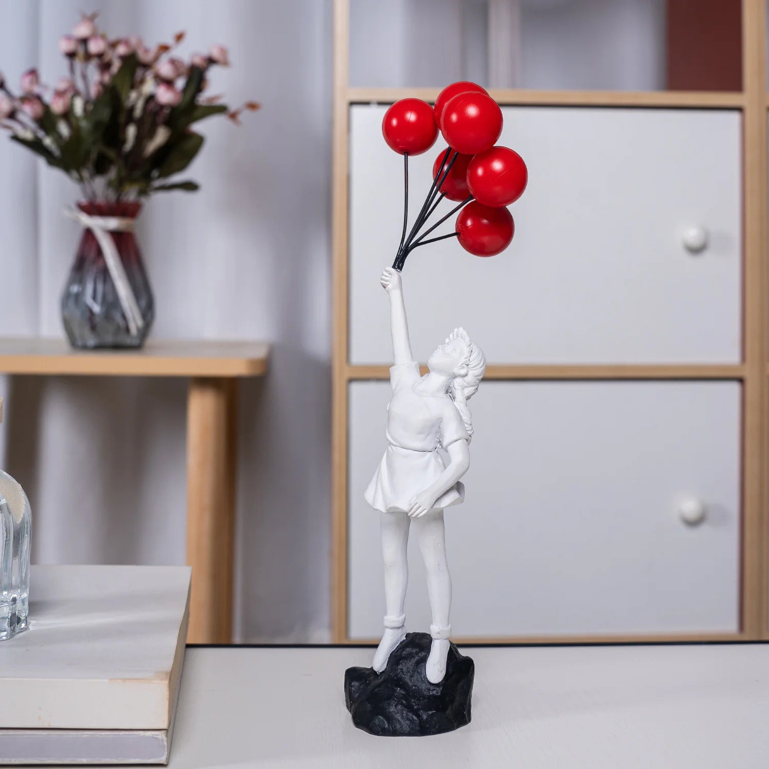 Banksy Balloon Girl Resin Statue – Home & Office Decor