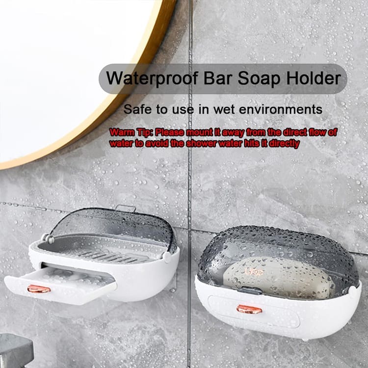 Wall-Mounted Suction Soap Dish – Drainage Design