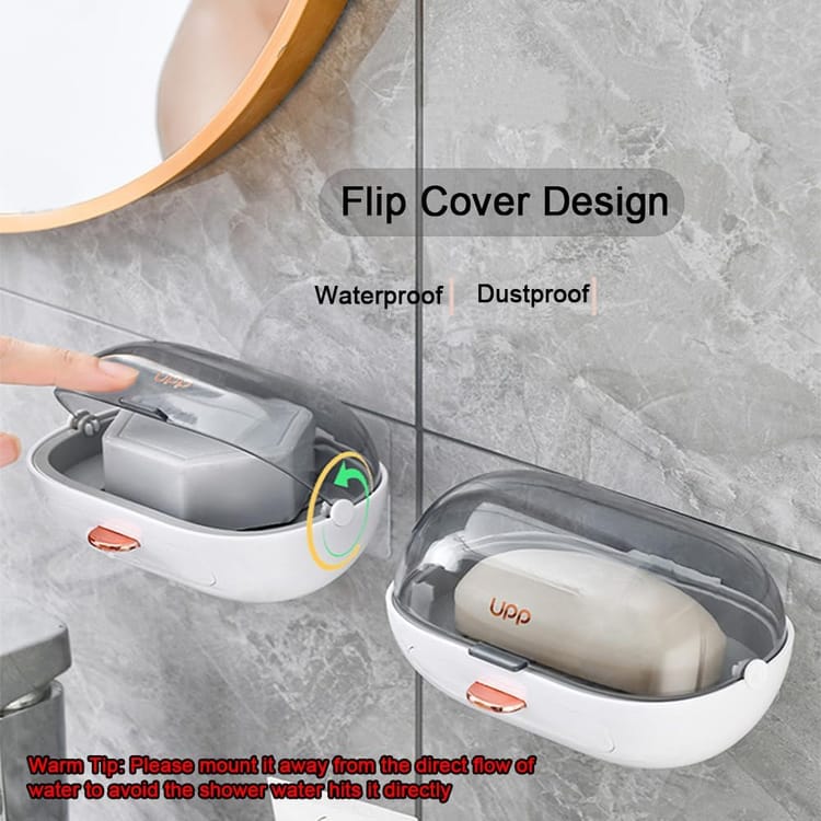 Wall-Mounted Suction Soap Dish – Drainage Design