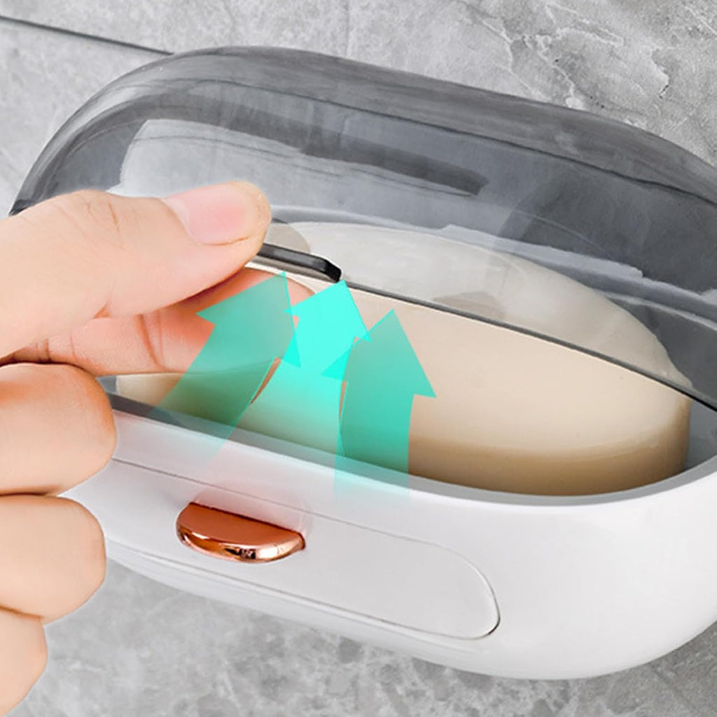 Wall-Mounted Suction Soap Dish – Drainage Design