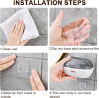 Wall-Mounted Suction Soap Dish – Drainage Design