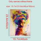 African Woman Graffiti Canvas – Wall Art Poster